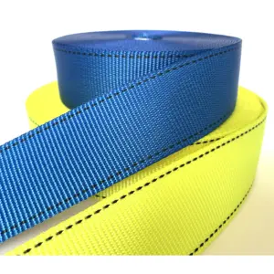 Cinturón de seguridad anticaída, cinta de baja elongación de Color personalizada de alta resistencia de poliéster industrial para correa de eslinga