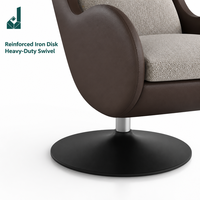 Chaise de bureau de direction ergonomique de luxe à dossier haut en tissu avec base en acier pour salles de réception et de conférence