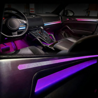 Kit d'éclairage ambiant intérieur SJC amélioré pour Porsche Cayenne 2010-2017, LED multicolores Symphony, 64 couleurs