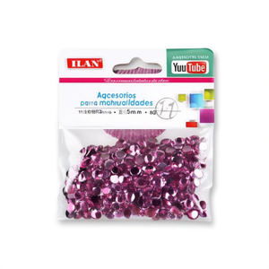 Strass ILAN da 5 mm rosa chiaro per artigianato e creazione di gioielli fai da te - Product Image 2