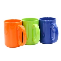 Tasse en céramique de 15oz tasse à café petit déjeuner tasse à lait tasse à logo personnalisé pour cadeaux d'anniversaire