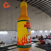 Bouteille gonflable de bière boisson personnalisée bouteille gonflable géante en PVC pour la publicité de marque