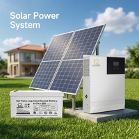 Système solaire hors réseau BR SOLAR 2kW, ensemble complet avec système de stockage d'énergie par batterie 5,5 kWh, production quotidienne pour petite maison