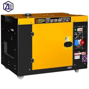 Generatore Diesel portatile di potenza 5.5 3.5kw-6.5kw 8-10kw generatore Diesel silenzioso singolo/trifase generatore Diesel piccolo