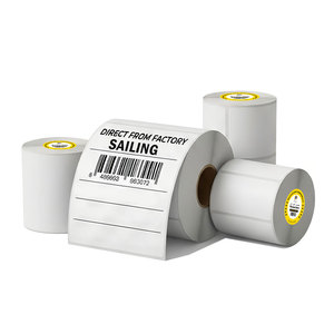 Sailing 100 X 150 Gold 100*150Cm Thermal Label <b>Sticker</b> Roll 100X150 500 Pcs For Thermal <b>Printer</b> - Product Image 1