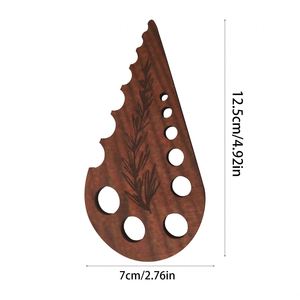Produit phare d'usine : Éplucheur manuel en bois multi-trous pour herbes, fruits et légumes (Chou frisé, Chard, Betterave, Thym, Romarin) - Product Image 2
