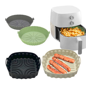 Feixiong OEM Doublure en silicone antiadhésive pour friteuse à air, doublure de poêle à frire réutilisable, doublure ronde carrée pour friteuse à air, tapis en silicone pour pot et four - Product Image 1