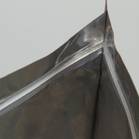 Sachet d'emballage alimentaire personnalisé pour grains de café, imprimé en héliogravure, résistant à l'humidité, avec fermeture éclair, en plastique composite, à fond plat