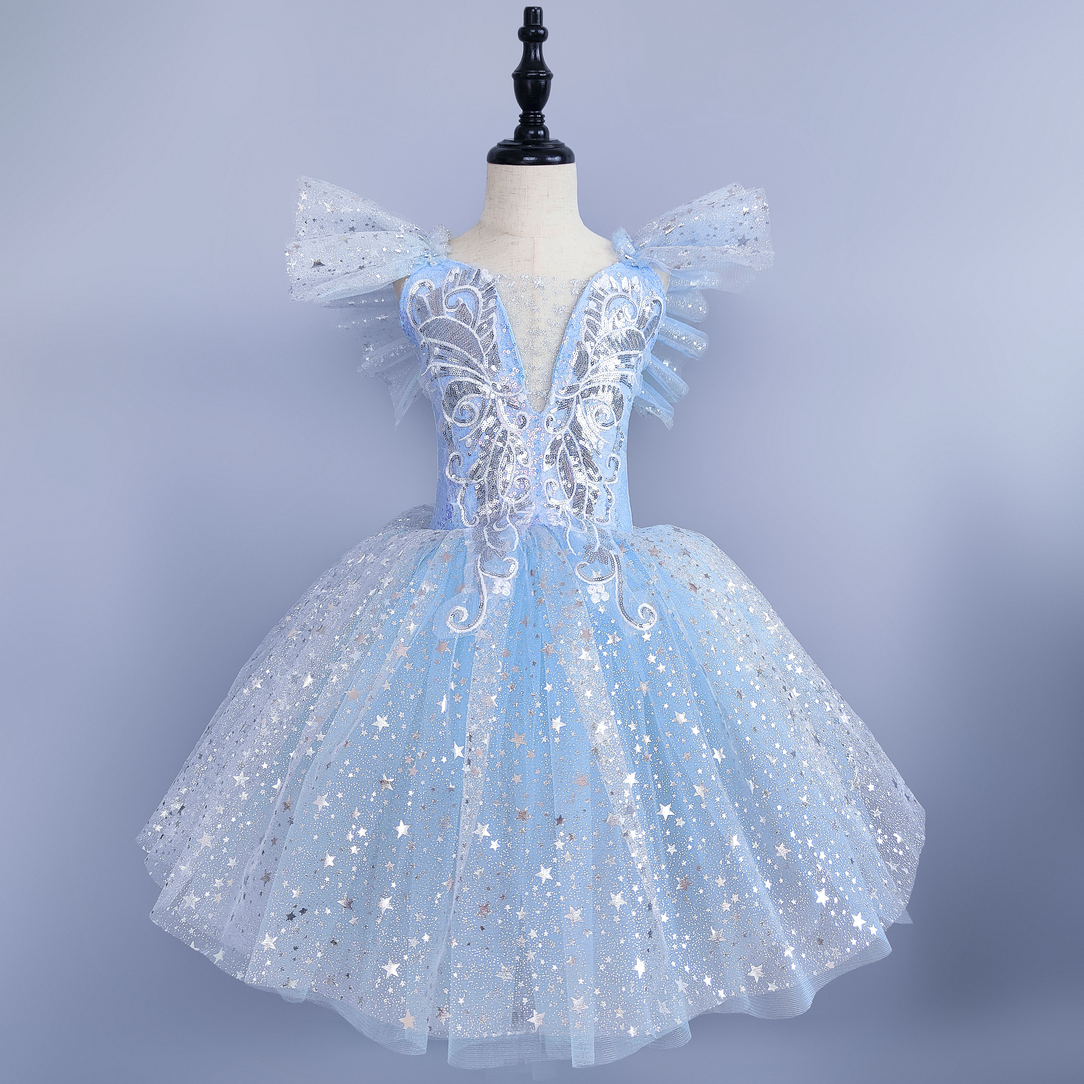 Palace, estilo largo - Azul estrella - 110cm