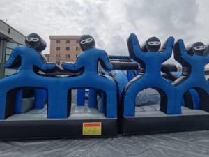 2023 Offre Spéciale nouveau <span class=keywords><strong>jeu</strong></span> <span class=keywords><strong>de</strong></span> Sport <span class=keywords><strong>de</strong></span> grande taille <span class=keywords><strong>jeu</strong></span> d'obstacles gonflables à Double voie pour les enfants - Product Image 2