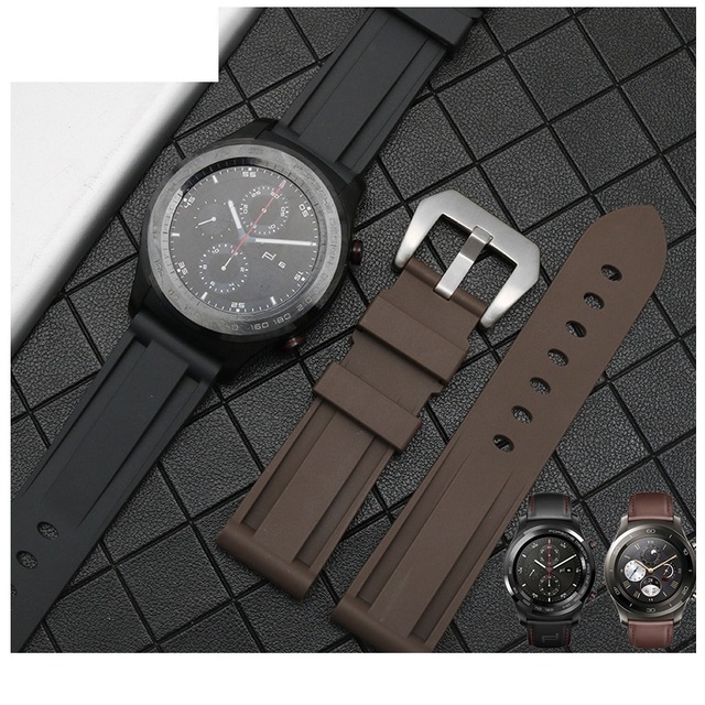 Flat Rubber Soft Silicone Smart Watch Bands for huawei Honor Magic Watch Fit Band