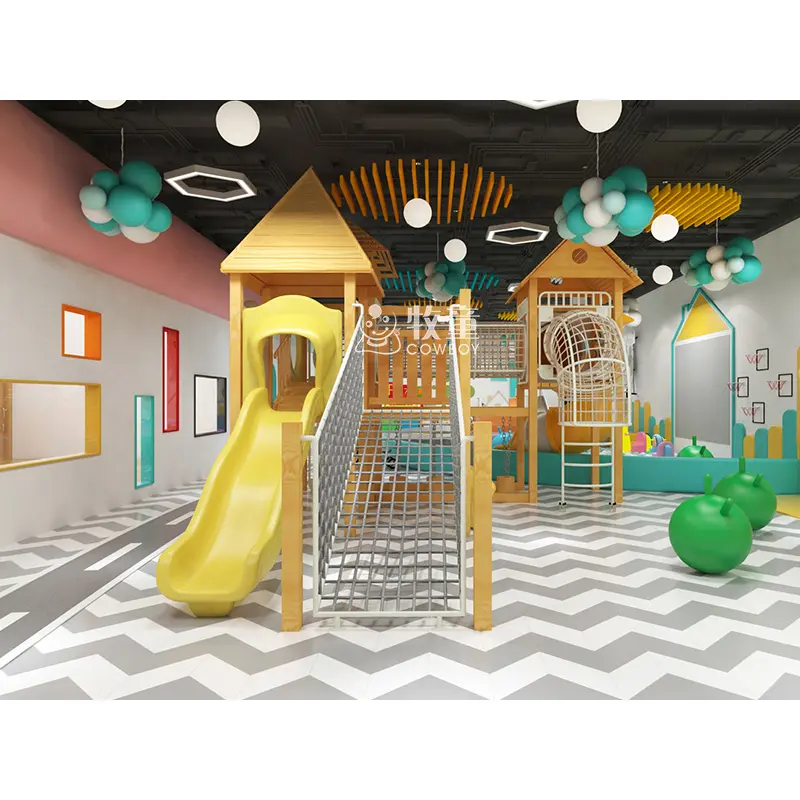 Деревянная мебель для детской игровой комнаты COWBOY, детский игровой центр для помещений