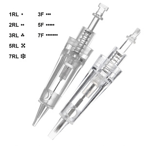 Aghi per Cartucce Tattoo PMU Monouso Sterilizzati Trasparenti in Acciaio Inossidabile Solong RL F per Trucco Permanente di Sopracciglia e Labbra - Product Image 3