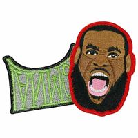 Patch brodé personnalisé en gros à faible MOQ, caricature amusante de joueur de basketball, thermocollant pour veste universitaire et veste en jean