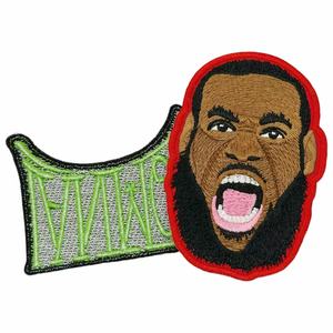 Patch brodé personnalisé en gros à faible MOQ, <span class=keywords><strong>caricature</strong></span> amusante de joueur de basketball, thermocollant pour veste universitaire et veste en jean - Product Image 5