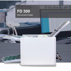 Máquina de plegado automática de papel con rueda de recogida, tipo valla manual, 2 peines, para plegado <span class=keywords><strong>A3</strong></span> y <span class=keywords><strong>folio</strong></span>, con motor - Product Image 2