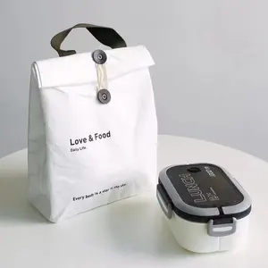 Waterproof Lunch Cooler Bag Tyvek Thermal Insulated Wholesale Custom Picnic Snack Tyvek Lunch Bag