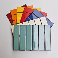 Ubin Mosaik Porselen Bentuk Strip Panjang Klasik Kitkat dengan Finishing Glossy atau Matt untuk Dekorasi Dinding dan Kamar Mandi
