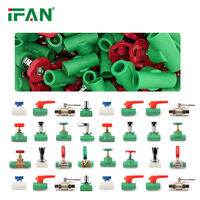 IFAN Vente chaude de matériaux de plomberie en plastique PPR, tuyaux d'eau en polypropylène PPR, raccords