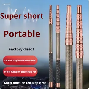 Ультралегкая телескопическая мини-удочка из высокоуглеродистой стали длиной 2,1 м, полный комплект для сбора китайского тунца и фруктов - Product Image 4