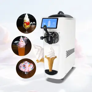 Self Serve Soft Auto Making Con Table Top Small A Glace Creme Glacee Ice Cream Roll Machine For Home Made
