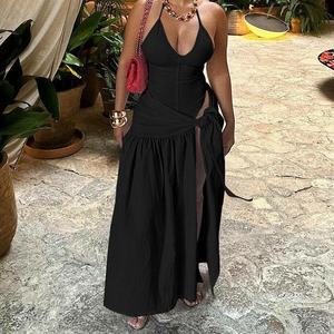 New Sexy Open Back Jumps uit Schlanker Schnür rock Damen 2-teiliges Set Sehe Fashion - Product Image 2