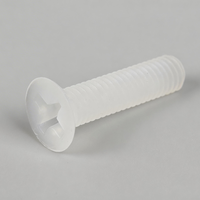 Vis à tête fraisée en PVDF M2 M3 M4 M5 M6 M8 M10 M12, vis de machine en plastique Phillips