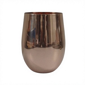 Gobelet en cuivre sans soudure de qualité supérieure, finition lisse, verre à eau, tasse à boisson contemporaine, vaisselle de cuisine, articles cadeaux - Product Image 3
