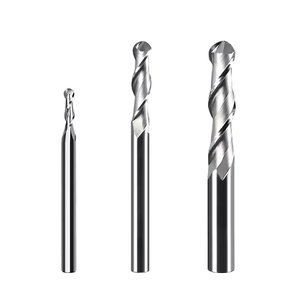 Jinchuan 4mm Double-edged xoắn ốc Bóng Mũi Router <span class=keywords><strong>bit</strong></span> 60hrc Carbide nhôm vonfram cho MDF Acrylic PVC OEM/ODM hộp - Product Image 3