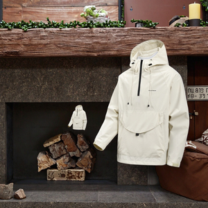 Blouson universitaire décontracté pour homme, col montant, 100 % polyester tissé 240 g, fermeture éclair, logo frontal, idéal pour l'automne - Product Image 3