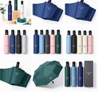 Cadeau d'entreprise Parapluie pliable à trois sections Protection contre le vent, la pluie et le soleil Logo personnalisé