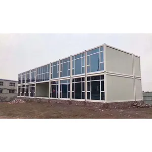 shipping prefabricated container house with flat pack house bungalow flat pack container home for sale