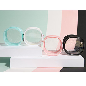 2024 tendance étanche coloré maquillage pochette Transparent sacs à cosmétiques luxe article organisateur pour les femmes - Product Image 5