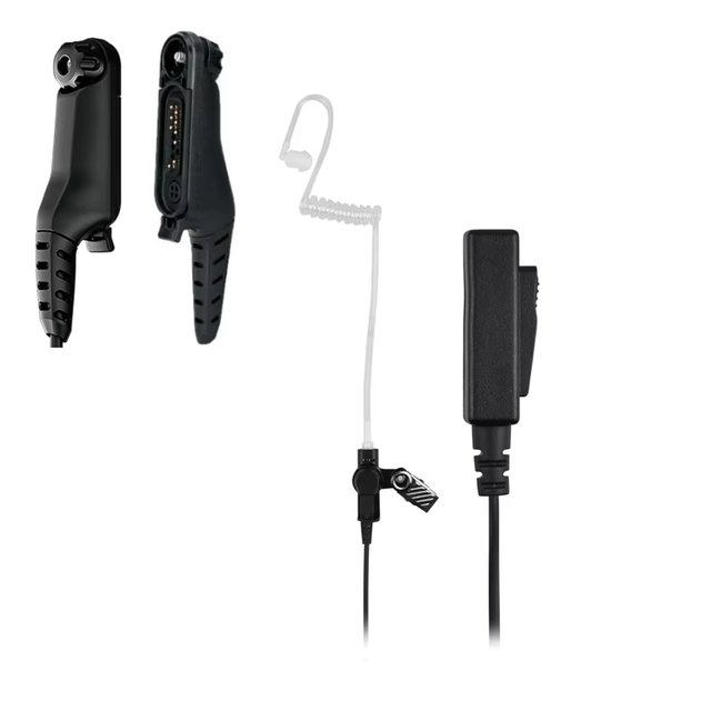 Apx N70 Walkie Talkie Headset Two Way Radio Changeable Acoustic Tube Earpiece 2.0/2.5mm Cable Security Bodyguards Motorola R7