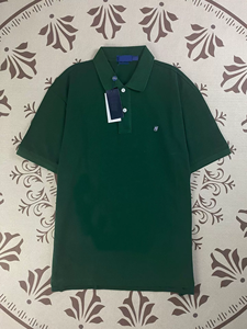 T-Shirt di Alta Qualità con Logo Ricamato a Tema Equestre, Polo Classica Casual Stile RL Golf - Product Image 3