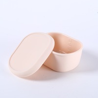 Récipient de stockage des aliments en silicone, récipient pour aliments pour nourrissons et tout-petits, boîte à lunch carrée, de qualité alimentaire, résistant au micro-ondes et hermétique.