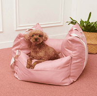 Siège rehausseur de voiture de luxe multifonctionnel en tissu Oxford pour chien et chat siège de voiture imperméable avant et arrière pour animaux de compagnie
