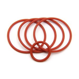 VMQ joint torique épaisseur du joint CS 1mm OD 3 ~ 50mm Silicone caoutchouc isolé rondelle étanche forme ronde non toxique rouge - Product Image 5