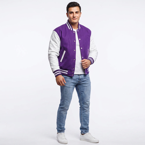 Veste universitaire unisexe en molleton 100 % coton de haute qualité, neuve, col montant, broderie chenille sur le devant, style mode hiver - Product Image 1