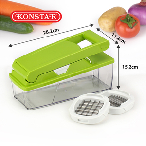 Hachoir à salade portable Simple en acier inoxydable, ustensiles de cuisine, aide coupe-légumes 1 pièce - Product Image 2