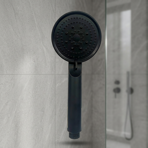 Soffione Doccia Circolare ERP con 3 Modalità Getto, Design Eco-Sostenibile a Risparmio Idrico, in Plastica + Lega di Zinco, Montaggio a Parete Contemporaneo per Bagno - Product Image 4