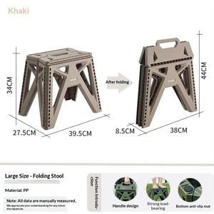 <span class=keywords><strong>Taburete</strong></span> Plegable de Plástico Resistente y Estable, Superficie Ancha Antideslizante, Ahorro de Espacio, <span class=keywords><strong>Taburete</strong></span> Plegable para Cocina, Baño y Hogar - Product Image 6