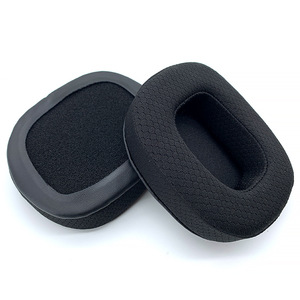 Almohadillas de Repuesto de Alta Calidad, Transpirables, de Malla/Cuero, para Auriculares <span class=keywords><strong>Havit</strong></span> H2002D/Redragon H710 H510, con Espuma Viscoelástica - Product Image 4