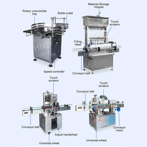 HNOC Automatic 2 Head Liquid Filler 500ml Fill Production Line Pineapple Juice Bottling Machine