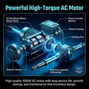 Tricycle électrique à <span class=keywords><strong>3</strong></span> roues robuste pour livraison de marchandises sur routes accidentées, 1000W, haute vitesse, <span class=keywords><strong>moto</strong></span> cargo à <span class=keywords><strong>3</strong></span> roues pour adultes - Product Image 4