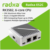 Radxa E52C, processeur 6 cœurs, double Ethernet 2,5 Gigabit, boîtier en alliage d'aluminium CNC, NPU 5TOPs