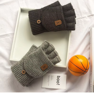 Guantes de Invierno para Hombre y Mujer, Diseño Abierto con Solapa, Tejidos, Gruesos, Resistentes al Viento, Regalos para Actividades al Aire Libre - Product Image 5