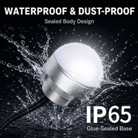 Mini-indicateur lumineux LED intégré hémisphérique tricolore, lampe d'avertissement sonore et visuelle étanche pour machines-outils