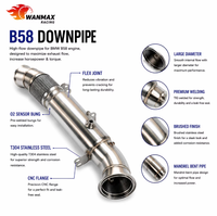 Tuyau d'échappement haute performance de 5 pouces B58TU pour Toyota GR Supra A90 A91 3.0T BMW G20 M340i G42 M240i G22 M440i G05 X5 40i