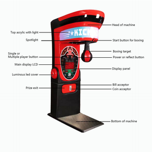 Machine de <span class=keywords><strong>boxe</strong></span> d'arcade électronique à pièces de haute qualité en plastique et en fer de langue japonaise pour les centres d'amusement - Product Image 6